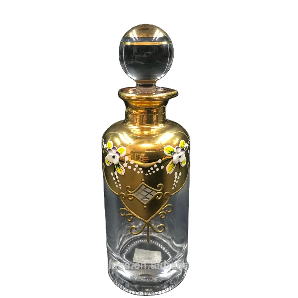 Exclusive Golden Fancy Designer Bottle Empty Attar Bottle D17