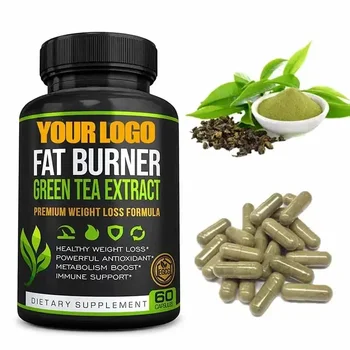 Herbal supplement Organic Green Tea Capsules with EGCG slim plus Fat Burner Weight Loss capsule fat burner pills