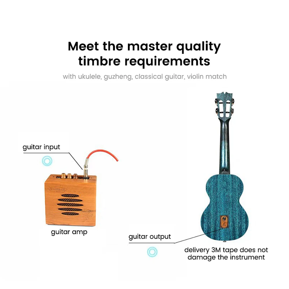 Adeline Ad85 Guitar Pickup Preamp Amplifier No Drilling Folk Guitar