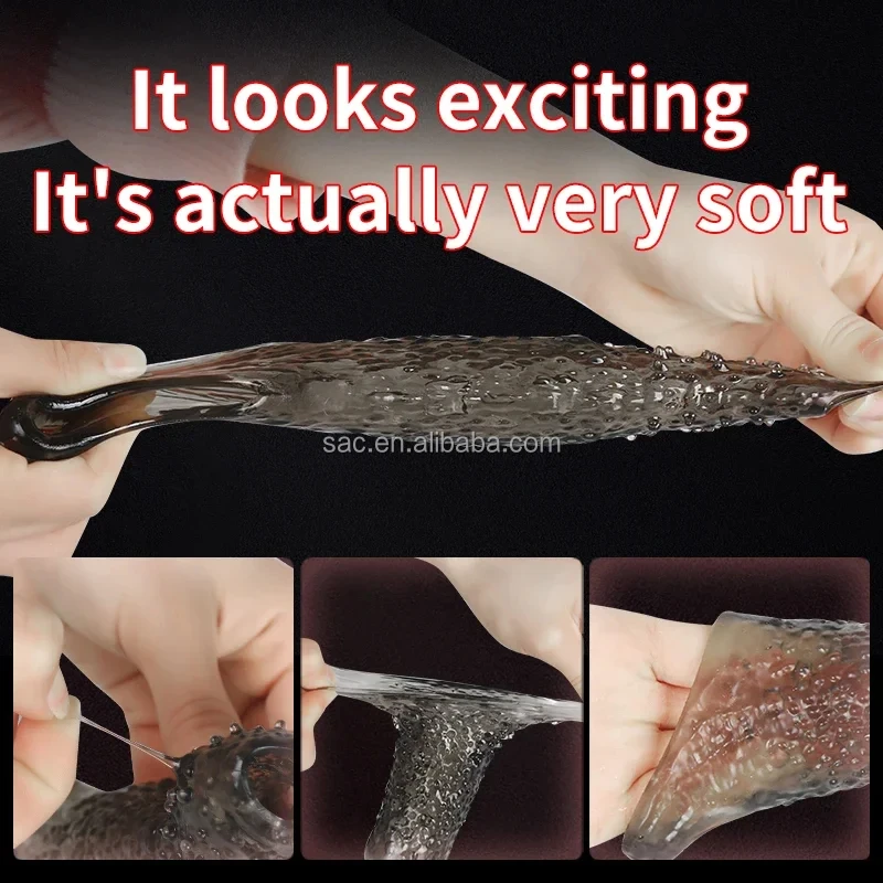 SacKnove Masturbation Wieder verwendbare Doppel loch Gummi Schwanz Penis  Extender Wolf Dragon Kristall Dildo rmel Kondom fr Mnner Sexspielzeug|  Alibaba.com