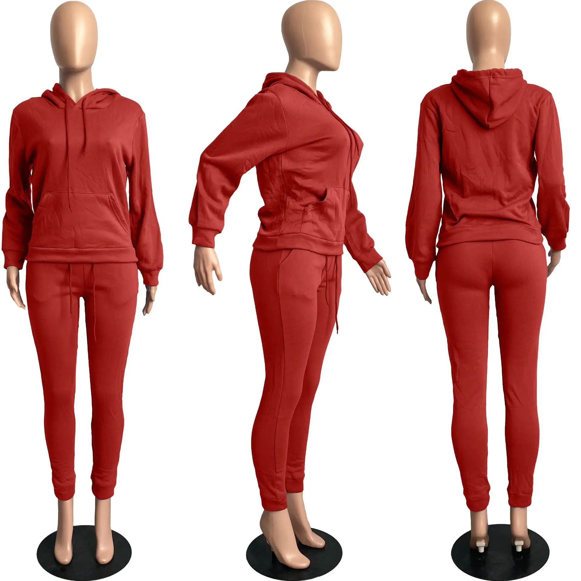 2023 Sping Women Clothes Thick 2 Piece Set Tracksuit Sweat Suits Jogger ...