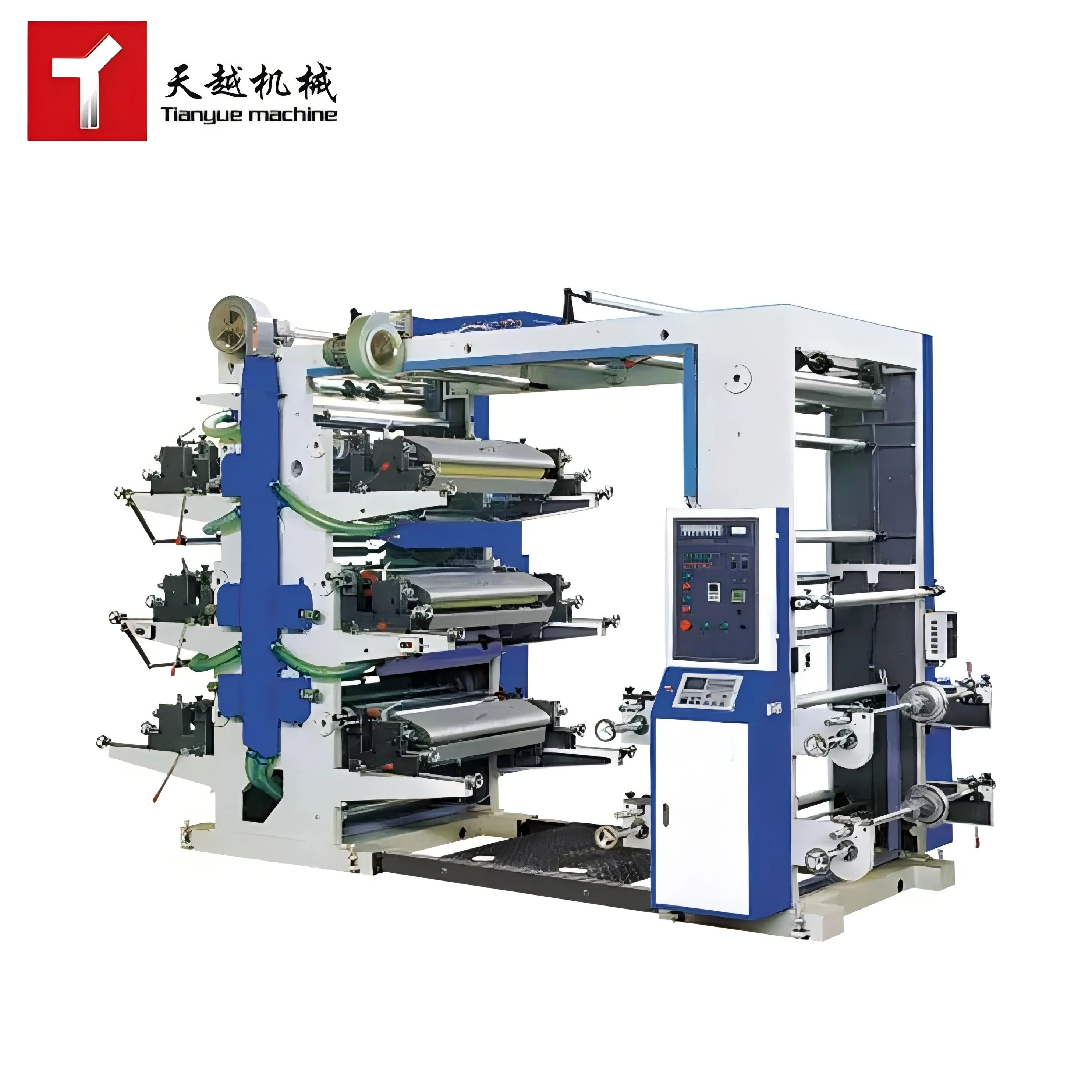 Tianyue Stack Type Roll PVC OPP Plastic Flexographic Printer Paper Cup ...