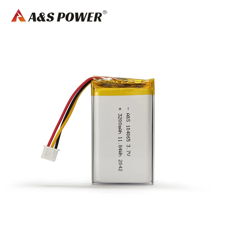 A&S Power 104065 3.7v 3000mAh Lipo Rechargable Lithium Battery