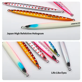 Cheery Goldfish 45g 65g 85g Saltwater Metal Long Cast Fishing Jigging Lure Hard Printed Fishing Techniques for Sea Fishing River – Metal Jig – view 4
