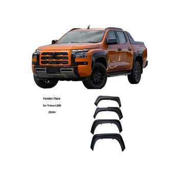 Pickup Trucks Car Accessories ABS injection Flare Wheel Arch Fender Flares for Mitsubishi Triton L200 2024