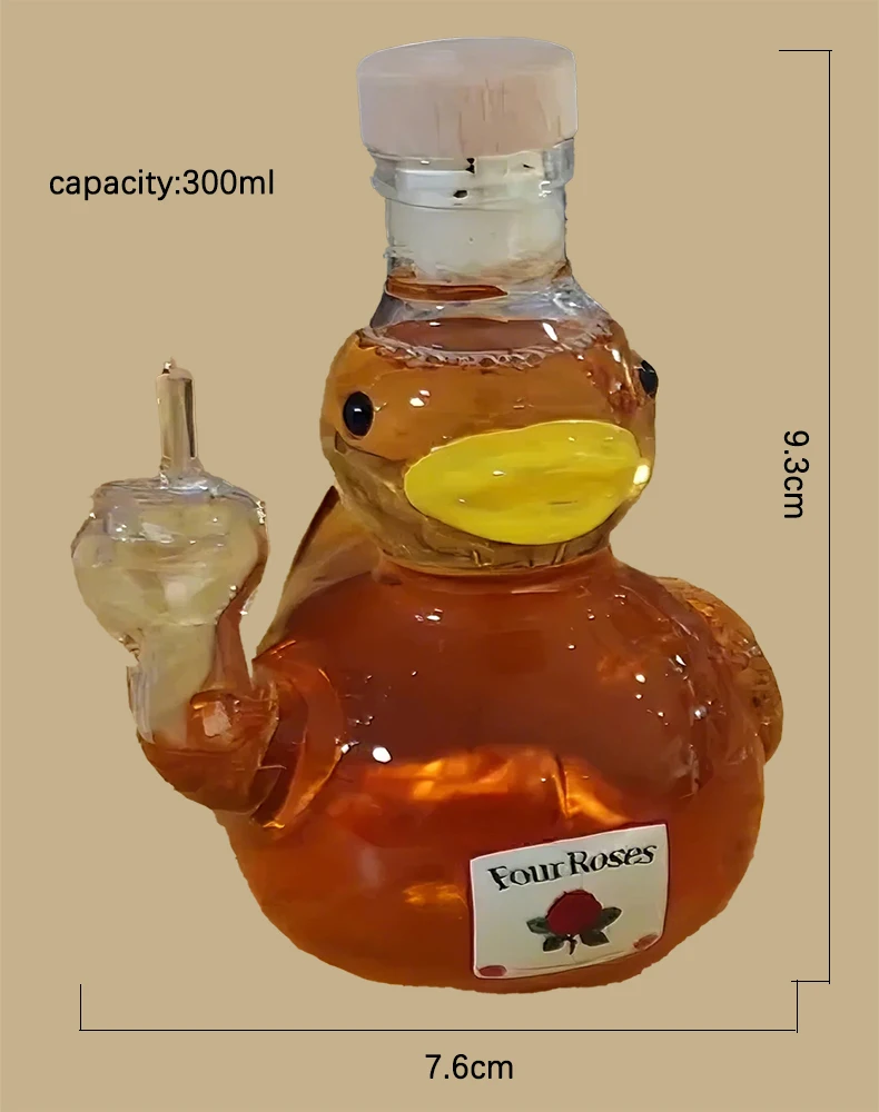 飲料・酒 Château Extra ゴールド アヒル型デキャンタ