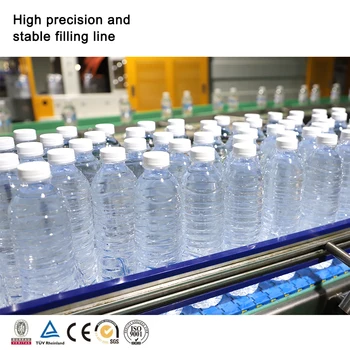 Complete Full Automatic 3 in 1 Plastic Bottle Pure Mineral Water Filling Machine Production Line Plant Zhangjiagang