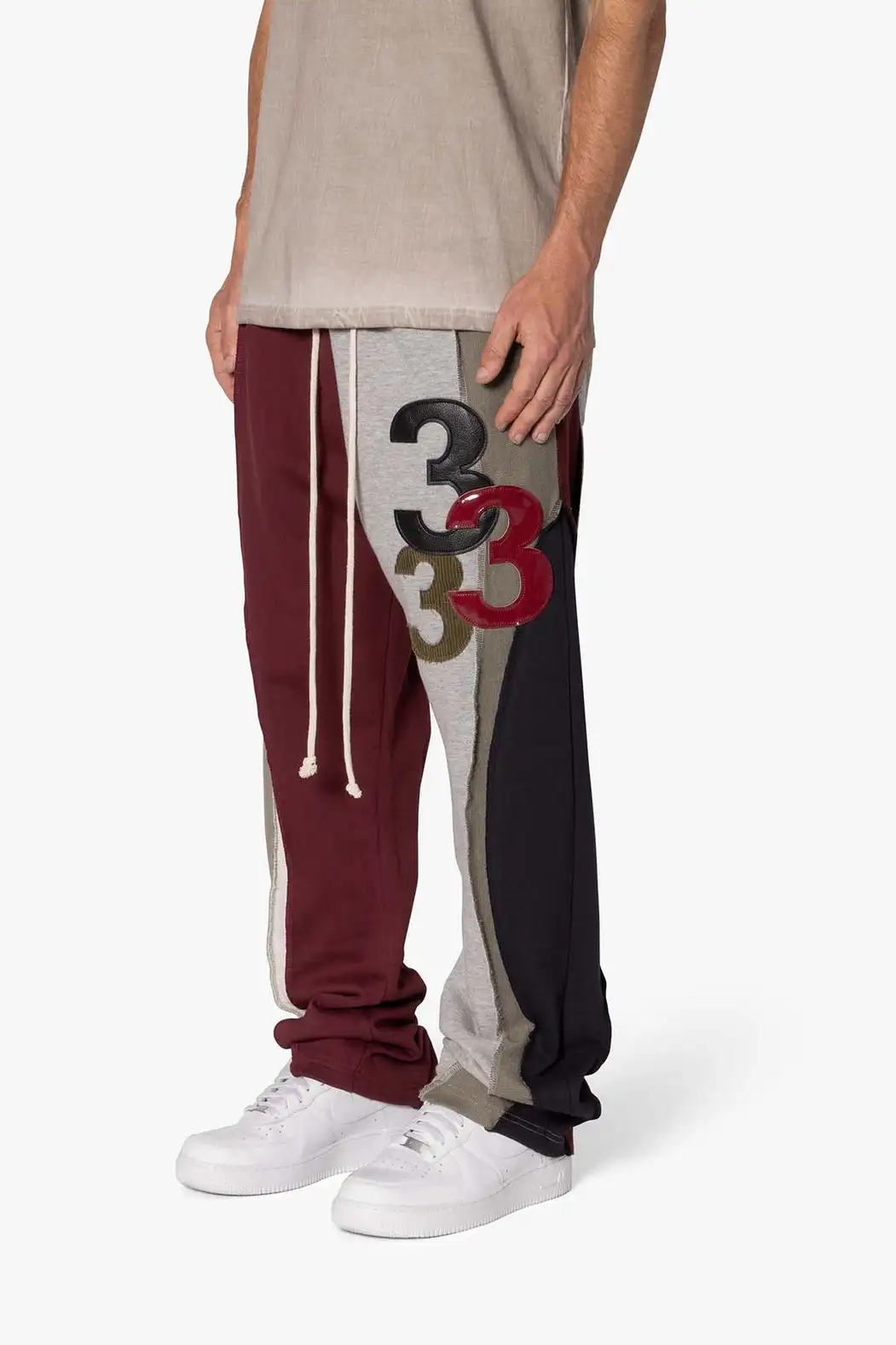Flared Pants Stacked Sweatpants Wholesale REBEL MINDS Men's