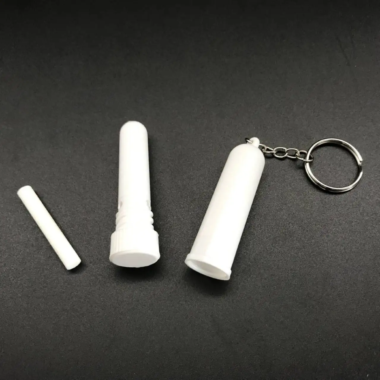 Empty Blank Nasal vapor Inhaler case With Keychain