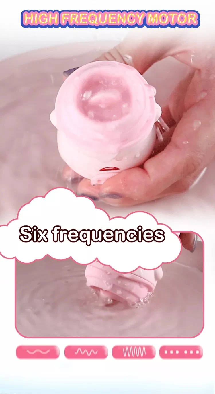 Close-up of licking tongue mechanism on clitoral stimulator