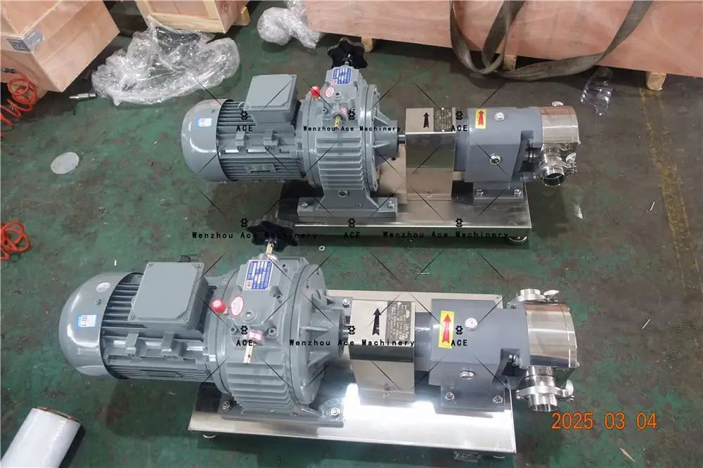 Transfer Pumps for Toothpaste Soap Shampoo Liquid Detergent Shower Gel Bathing Cream Chemical Raw Material Rotary Lobe Pump 3Rp