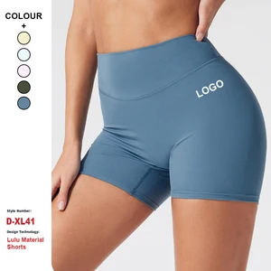 Custom Organic Cotton High-Waisted Yoga Shorts Women'S Tummy Control Running Gym Fitness Shorts Slimming Sports Yoga Shorts