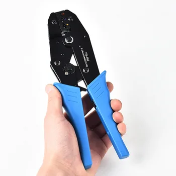9-Inch Ratchet-Type Crimping Pliers Electrician's Labor-Saving Manual Wiring Pliers Pre-Insulated Terminal Crimping Pliers