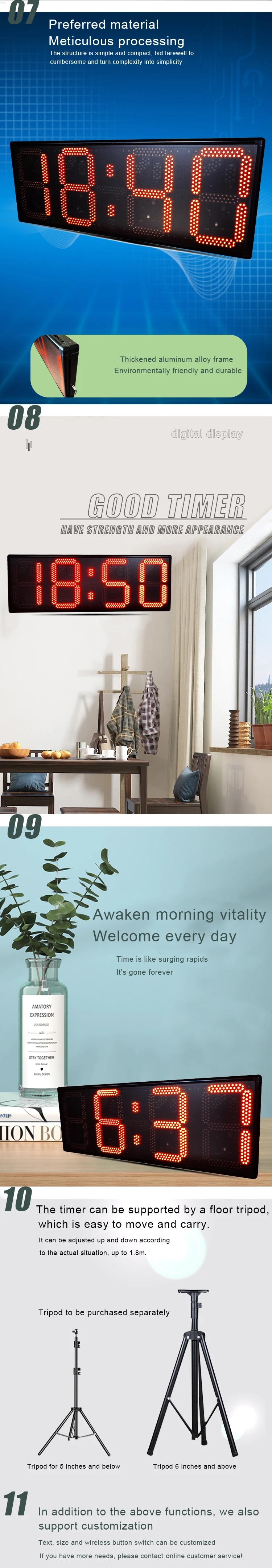 Conference Clock Goakgaan Brand Large LED Wall Clock Important Conference and ...