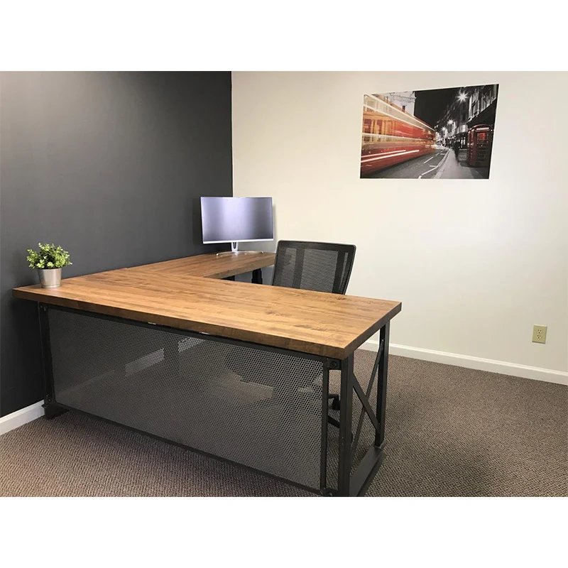 Simple Good Office Desk Furniture Design Customized Small Business Manager  Space With Visitor Chairs - Buy Office Desk Furniture Design,Manager  Desk,Visitor Chairs Product on 