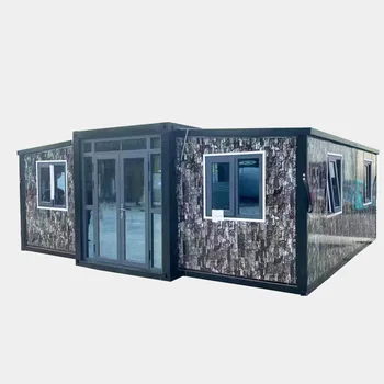 Economic 40ft Expandable Container House Prefab Earthquake-Proof with Solar Made from Steel Sandwich Panel for Sale