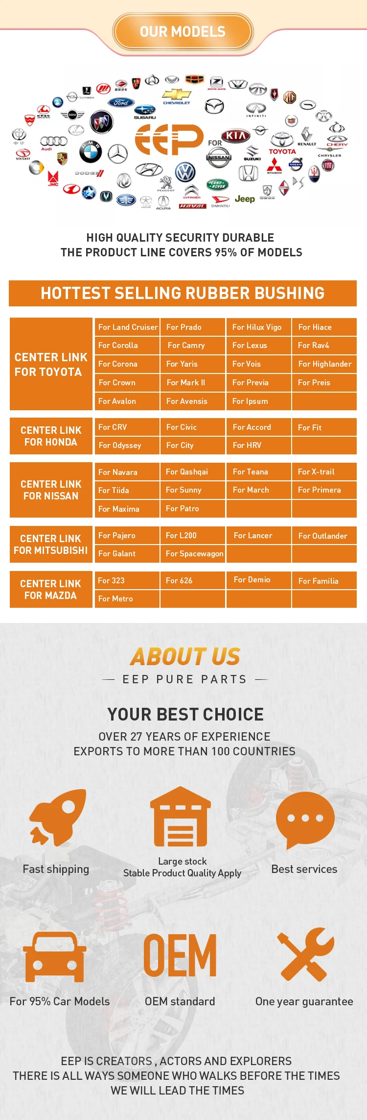 Wholesale Car Engine Parts Rubber Engine Mount For Toyota Honda Nissan Mazda Hyundai Mitsubishi