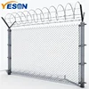 Chain Link Fence Top with Barbed Wire