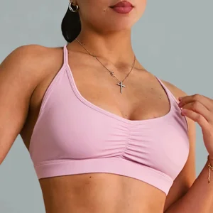 Custom New Style Four-Way Stretch Women Scrunch Sports Top Gym Fitness Wear Women Workout Sport Bras