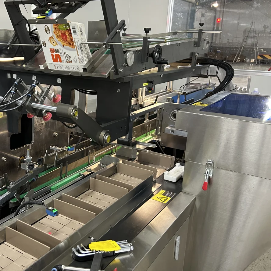 Fully Automatic Spaghetti Pasta Cartoning Machine Small Inner Paper Box Packing Machine Food Production Line