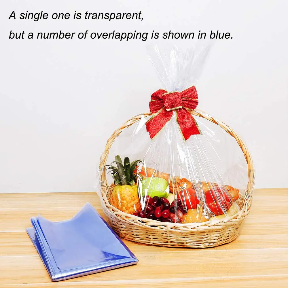 Pvc Plastic Shoe Shrink Wrap Bags For Gift Baskets Clear Heat Shrink