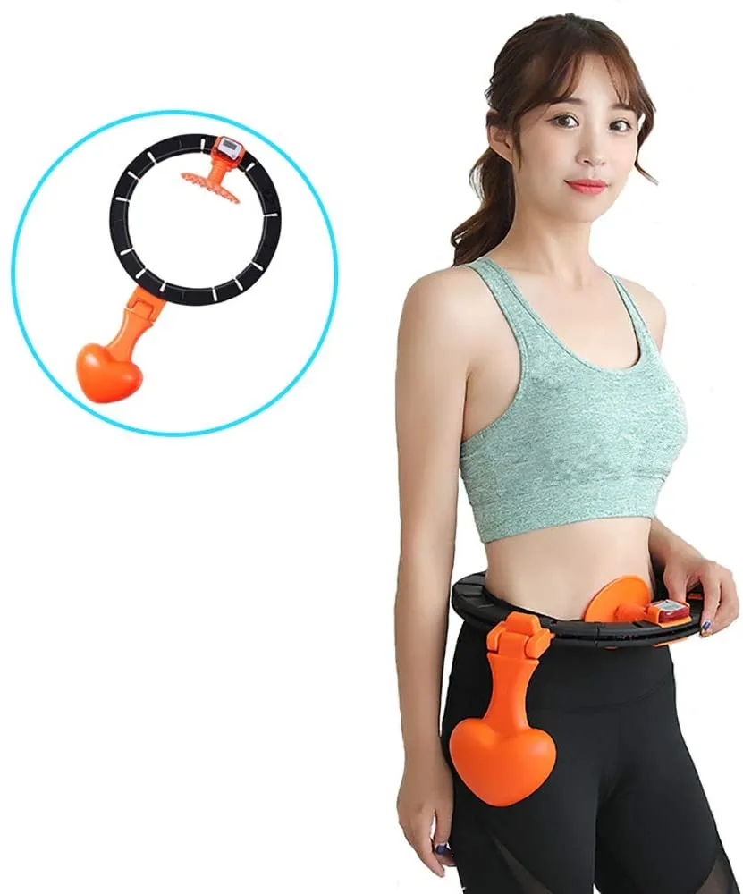 Автоматическое вращение кольцо регулируемое упражнение для похудения умная счетная петля кольцо Hula Съемная фиксированная потеря веса фитнес оборудование