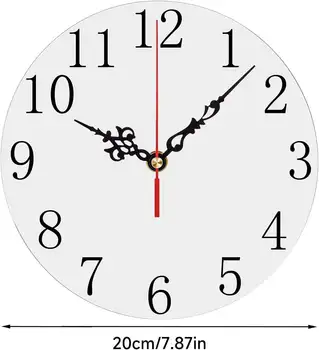 Personalized Round Shape Wooden Mdf Photo Sublimation Blanks Sublimation Blanks Clock