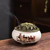 Porcelaine blanche huit chevaux-avec coton ignifuge