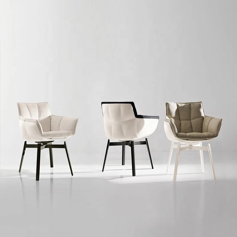 Rotating Dining Chair Husk Chair Italian Designs Fabric Dining Room  Fiberglass Home Furniture Modern Dinner Chair