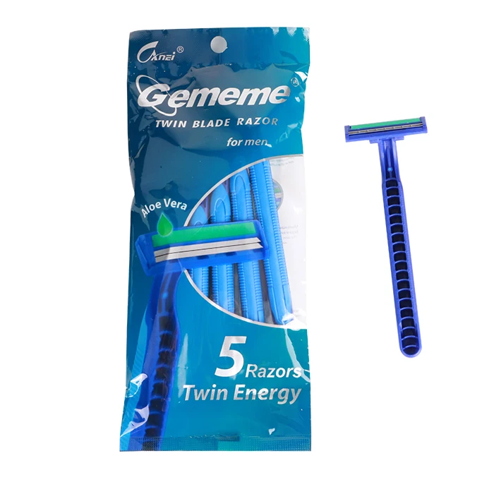 Stainless Steel Twin Blade Razors Disposable Plastic Shaving Razors For ...