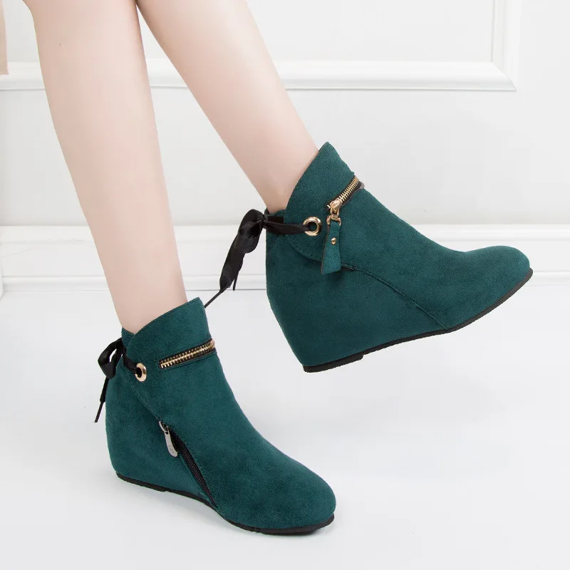 Women Classics Ankle Boots Kid Suede Soft Shoes Tpr Anti-skid Women ...