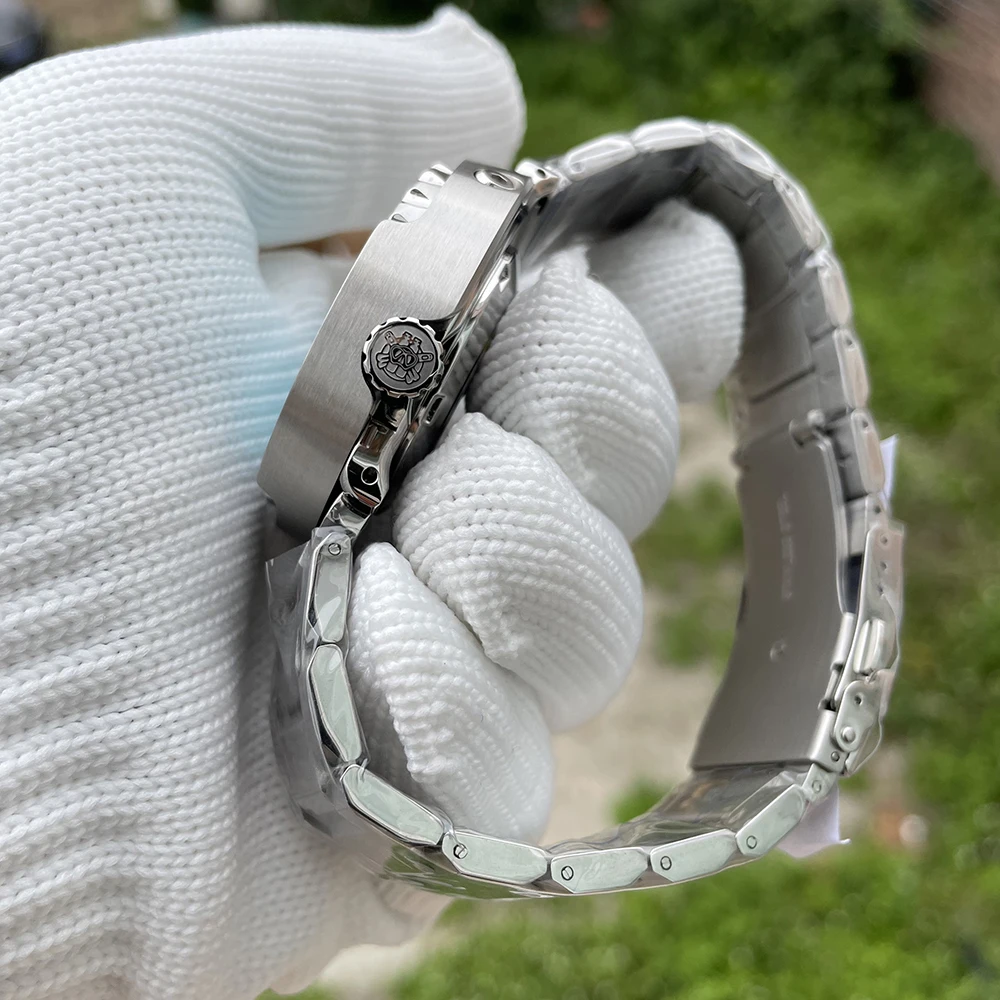 Бирюзовый циферблат! SD1975 STEELDIVE 316L нержавеющая сталь стерильные японские NH35A автоматические часы для дайвинга 30 атм