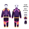 Costume violet disco [haut, pantalon, bandeau]