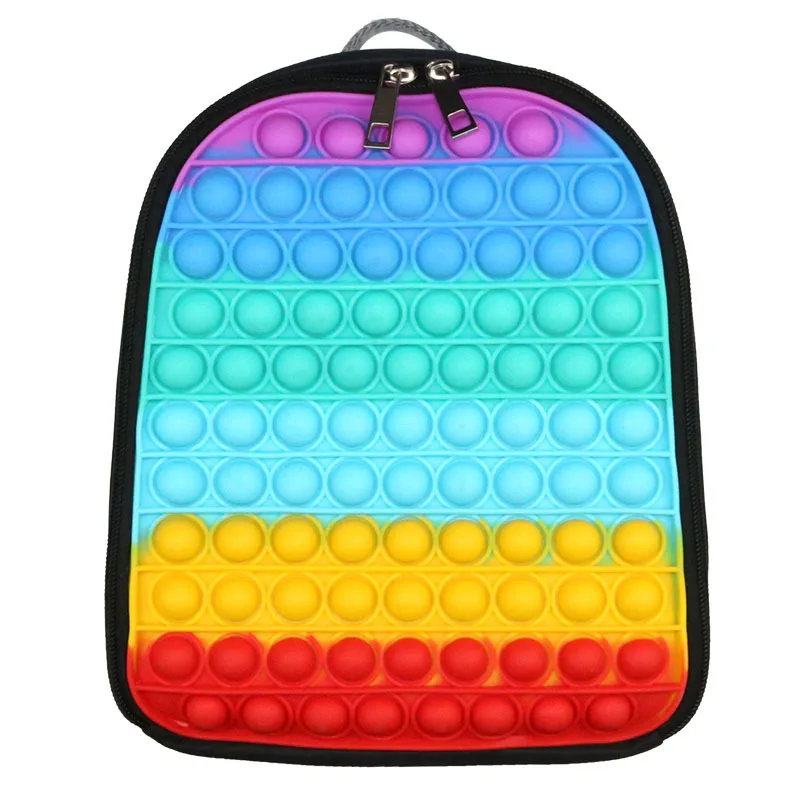 Silicone Popem' Popit Backpack Finger Fidget School Bag 40cm –