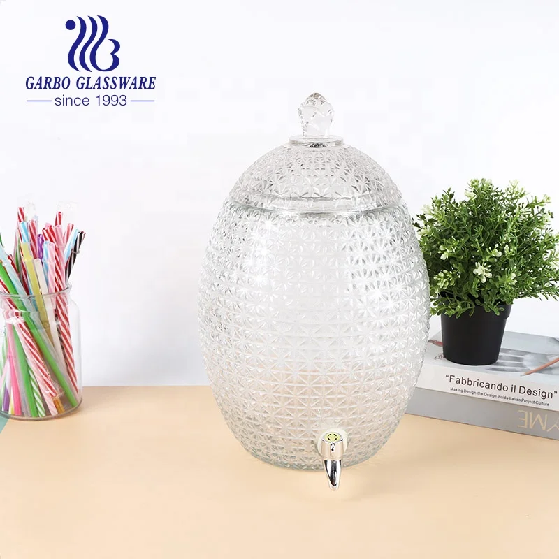 Dispenser Bevande In Vetro - Barattolo Per Tè Freddo, Caffè E Succo - Foto 8