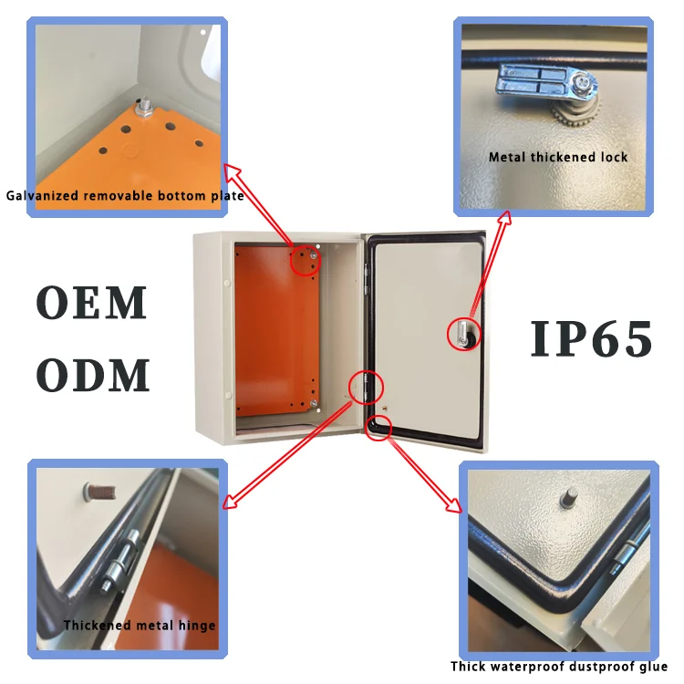 Row Type MCB Distribution Box Outdoor Telecom Electrical Power Cabinet ...