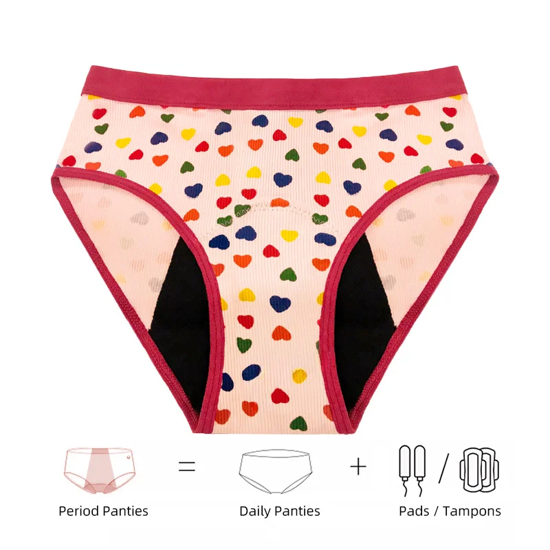 Teen Print Period Boyshort -gusset reference