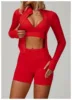 Set corto giacca reggiseno rosso