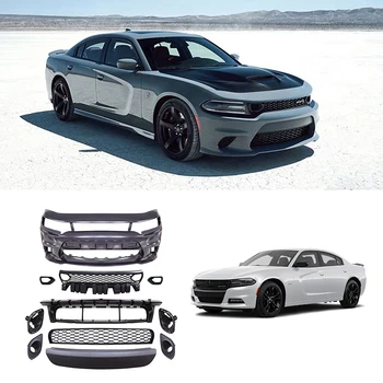 Hellcat Style Front Bumper Front Lip With Lamp Hole Car Bumper For ...