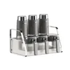 Juego de Aceites Aromatizantes y Condimentos [Set de 7 Piezas - Gris]