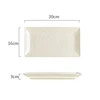 12 inch rectangular plate - yellow