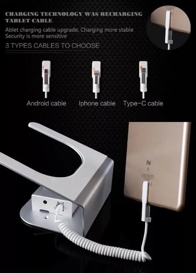 Table Tablet Anti Theft Device Alarm Charging Retail Security Display Tablet Lock