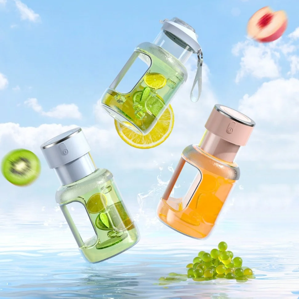 Wireless Large-capacity Portable Tons Tons Barrel Juice Cup Straw Juicer Home Electric Small Juice Cup Outdoor Juice Cup 3