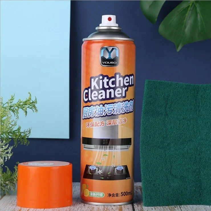 Kitchen Foam Cleaner Spray 500ML - Orange