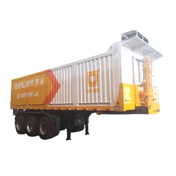 It can transport 20/30 foot containers and also can transport non-standard containers as self-discharging semi-trailers
