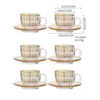 Stile K: Set da 100ml in Vetro con Motivo Pesce