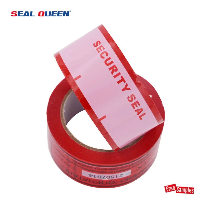 Customizable Removable Tamper Evident Security Seal Parcel Packing Tape Evidence Security Tape