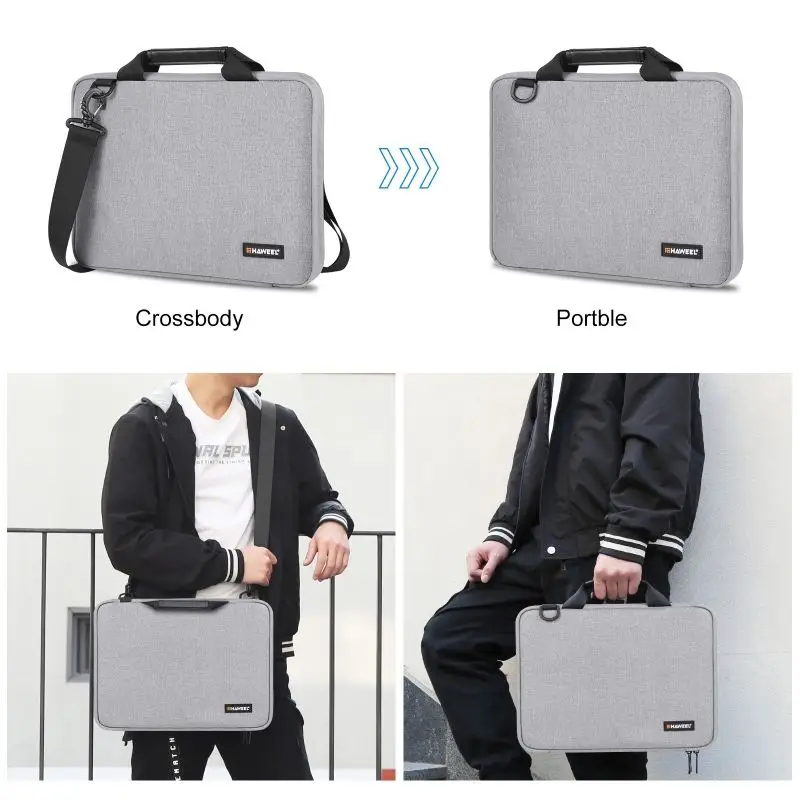 Document Bag Square Box Laptop Bag Canvas Business Work Package Men's