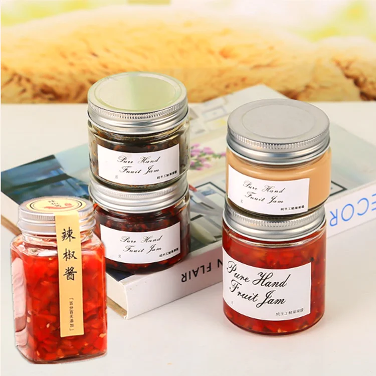 200ml 280ml 380ml Straight Sided Tall Glass Jars with Deep Lid