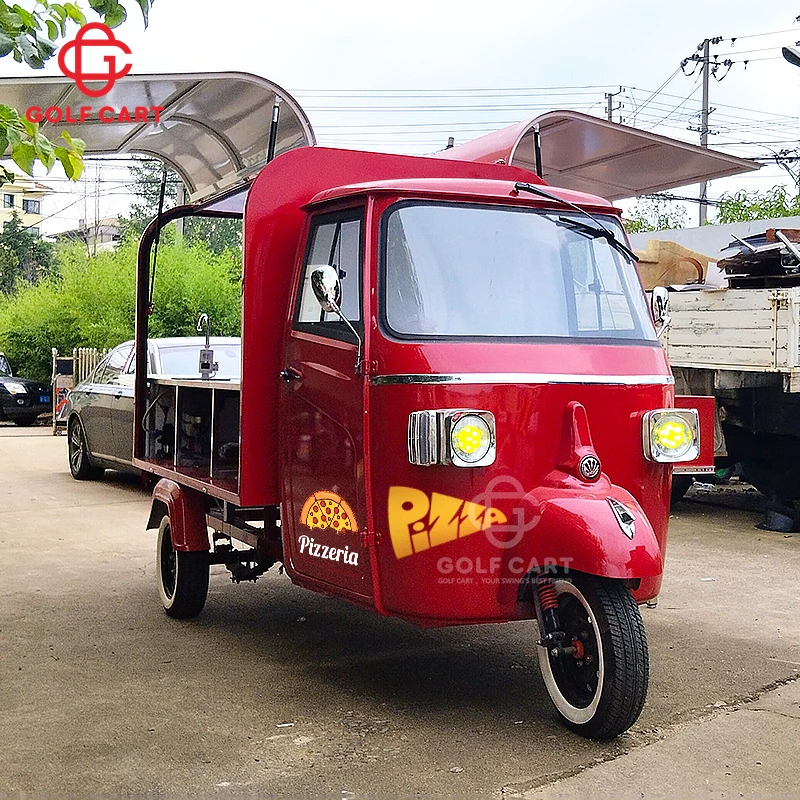 Electric Tricycles Ape Piaggio Pizza Tricycle Cart Mobile Pizza